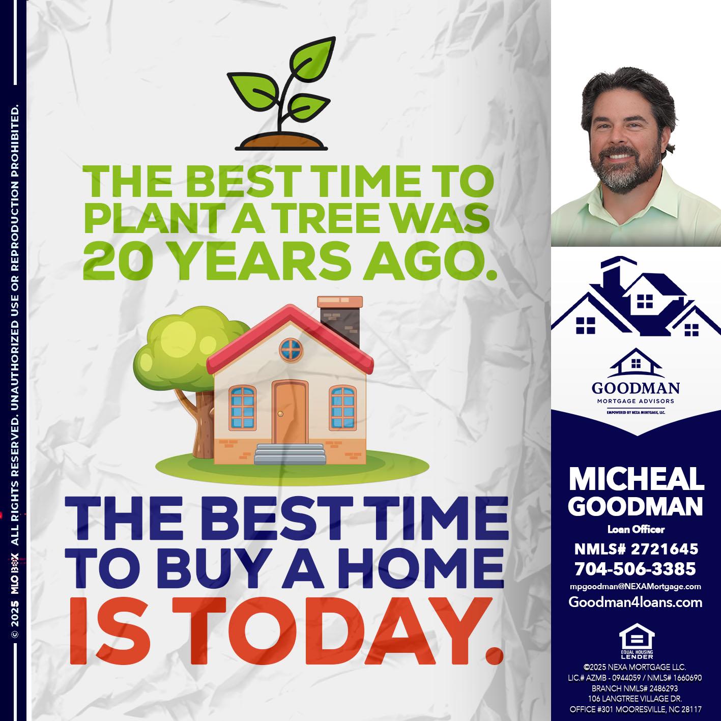 BEST TIME TO - Michael P. Goodman -Loan Officer